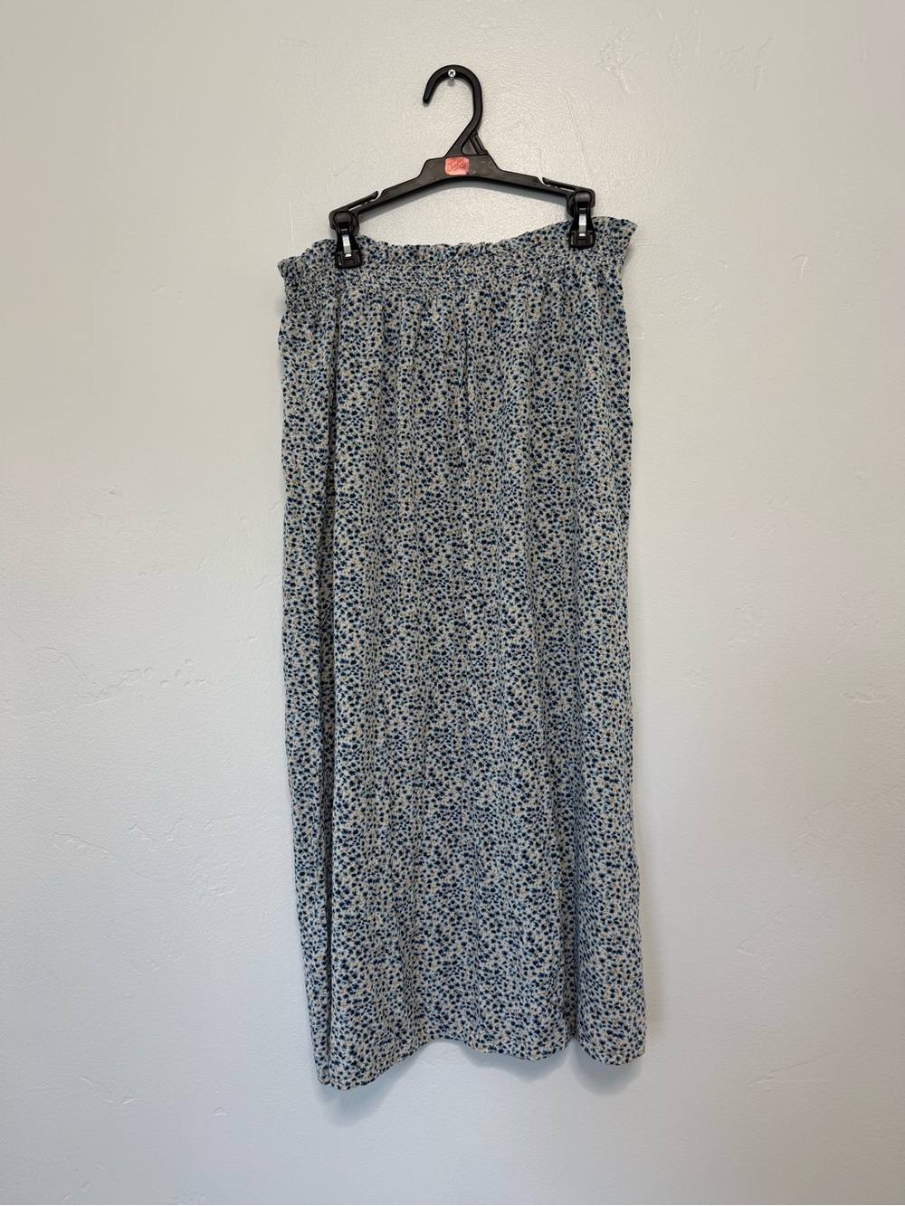 Old Navy Blue Floral Smocked-Waist Maxi Skirt